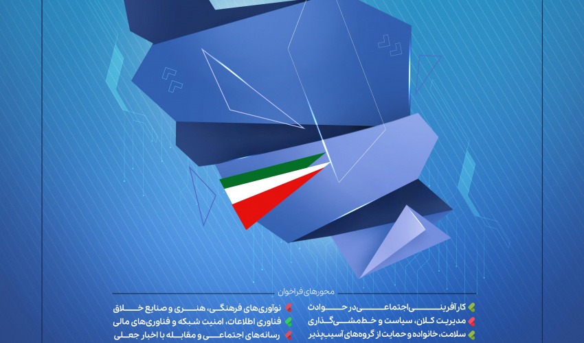 برگزاری رویداد «برای ایران» با هدف شناسایی، حمایت و تجاری‌سازی ایده‌های نوآورانه در حوزه مختلف علوم انسانی و اجتماعی در راستای حل مسائل و تاب آوری